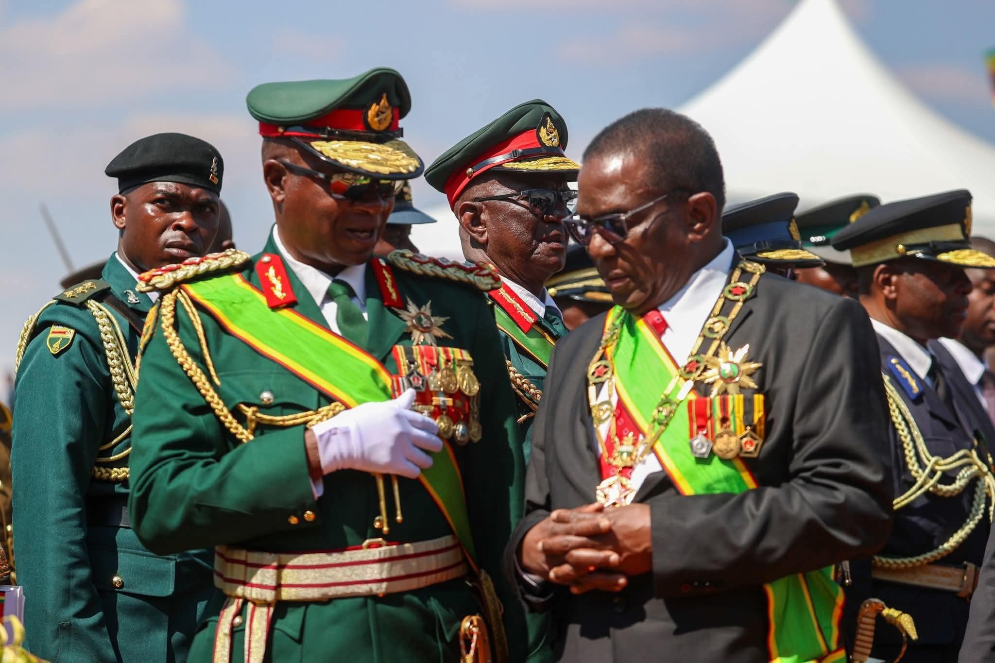 Mnangagwa and General Philip Valerio Sibanda