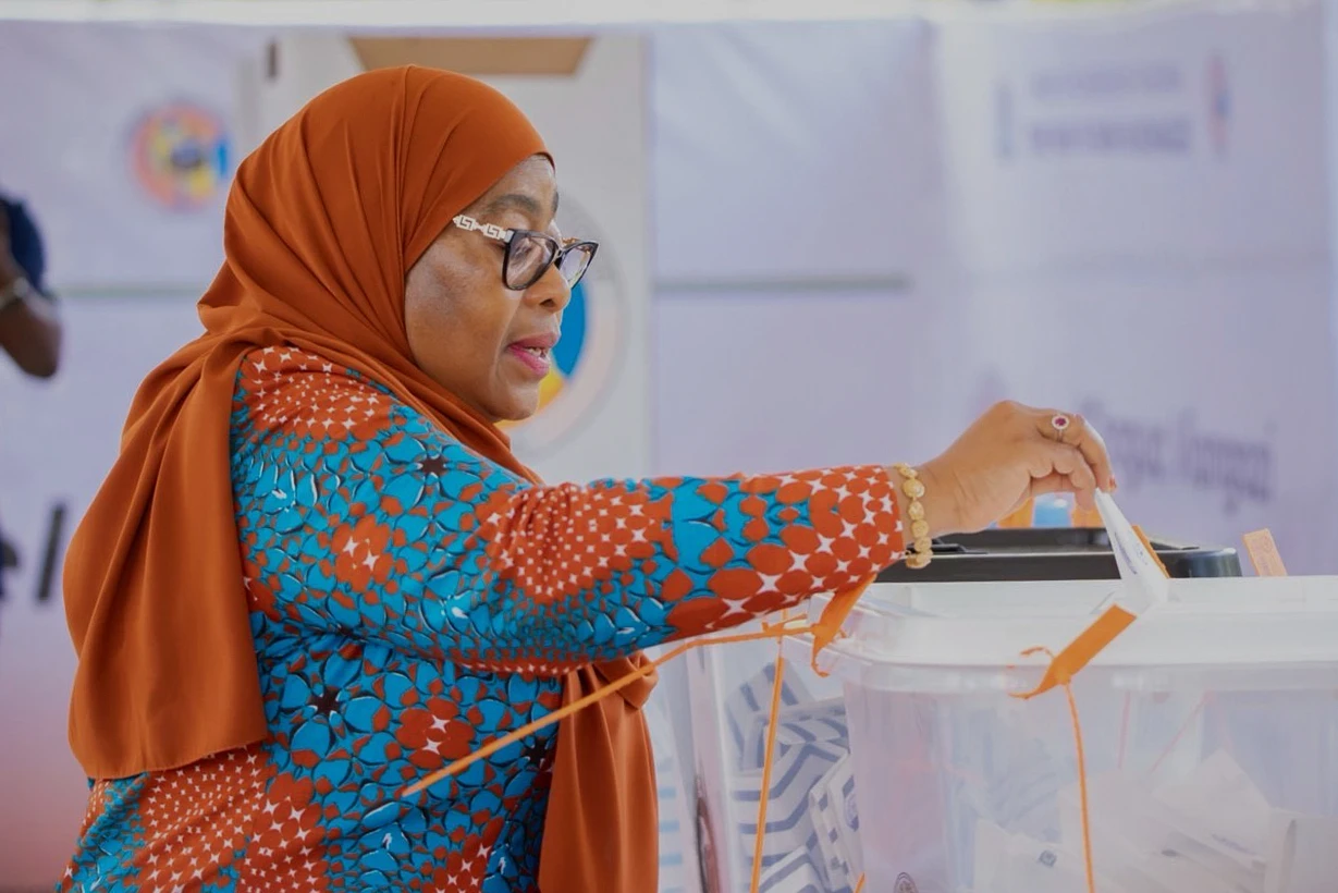 Tanzanian President Samia Suluhu Hassan