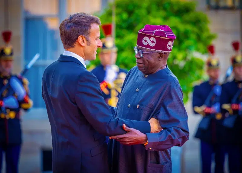 Nigeria Emmanuel Macron and Nigeria's Tinubu