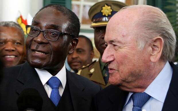 Sepp Blatter and Mugabe