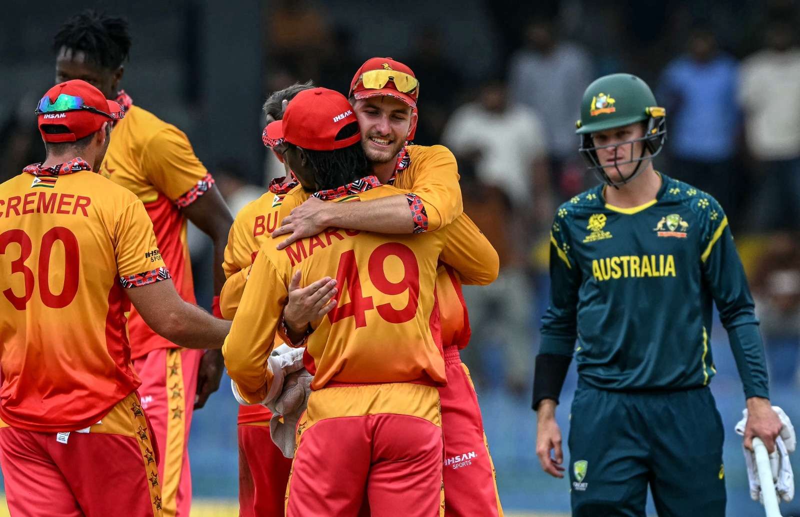 Zimbabwe shock Australia