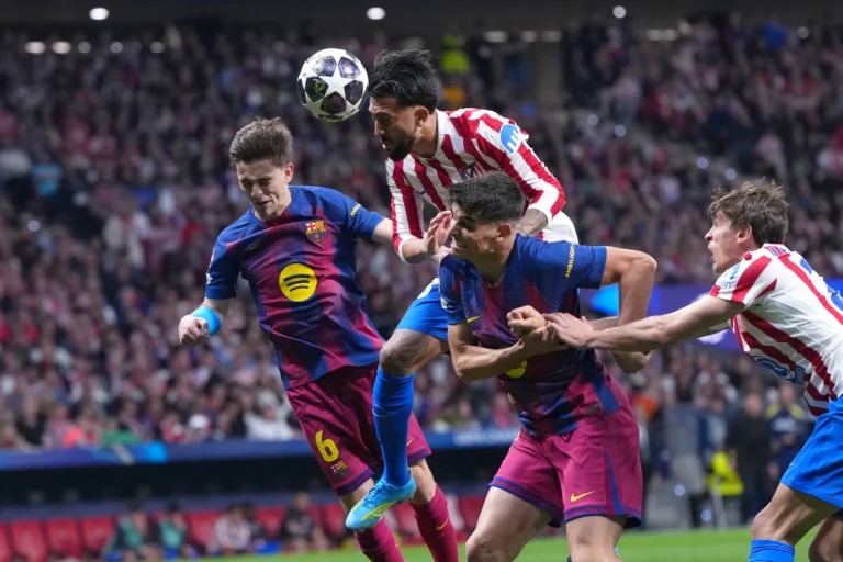 Atletico Madrid withstands Barcelona’s early blitz to reach the Champions League semifinals