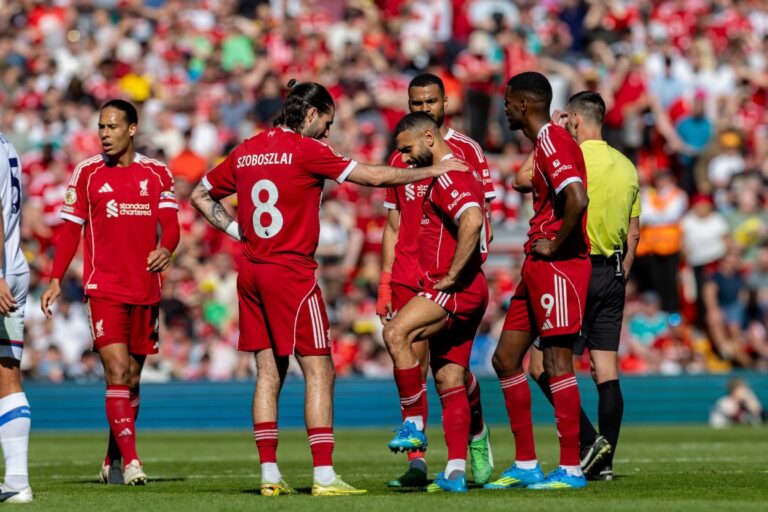 Mohamed Salah injury casts uncertainty over possible final Liverpool appearance