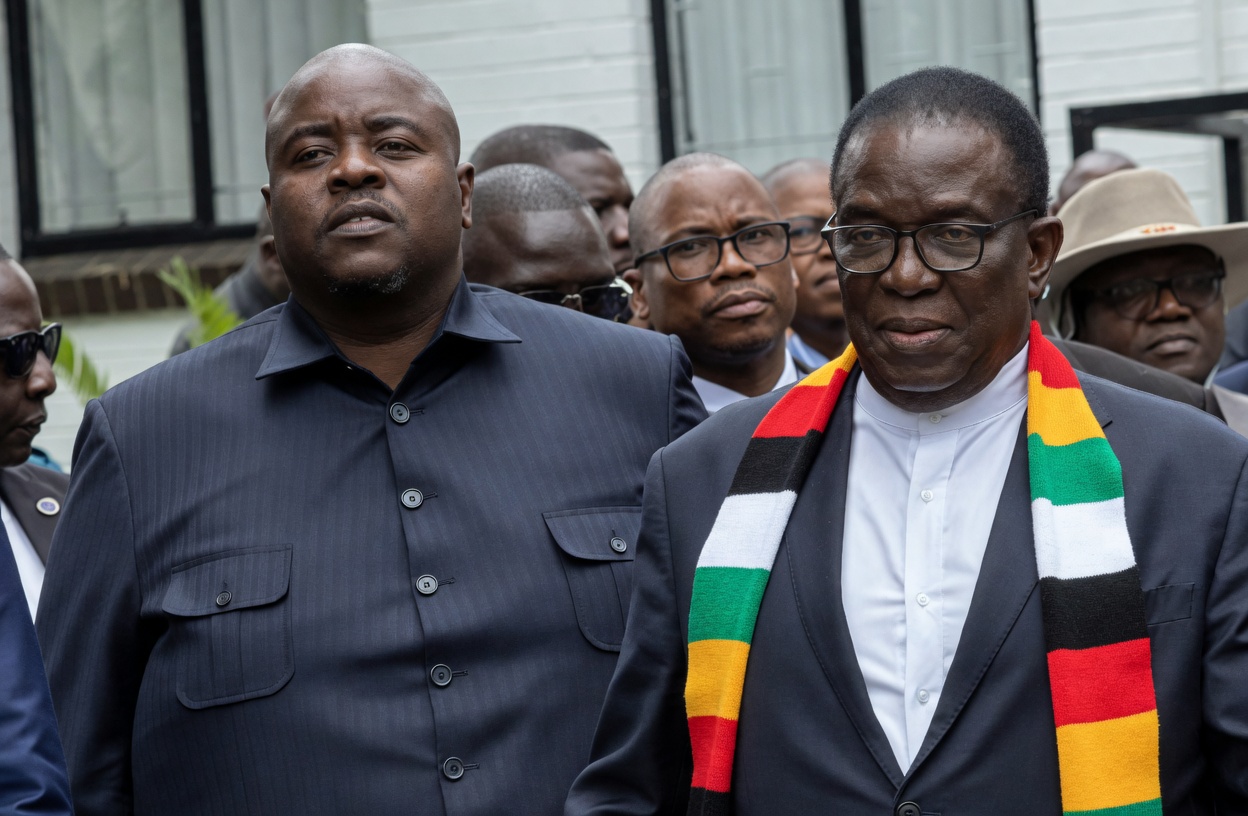 Wicknell Chivayo and Mnangagwa