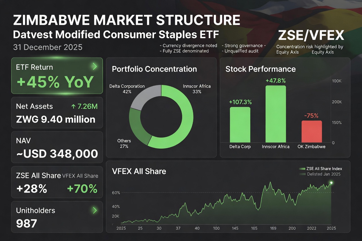 Zimbabwe Consumer ETF Rally Driven by Two Stocks as Market Concentration Deepens — Equity Axis - The Zimbabwe Mail Zimbabwe Consumer ETF Rally Driven by Two Stocks as Market Concentration Deepens — Eq