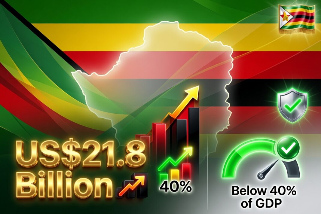 Zimbabwe’s Public Debt Rises to US$21.8 Billion but Remains Below 40% of GDP as Debt Transparency Improves Zimbabwe’s Public Debt Rises to US$21.8 Billion but Remains Below 40% of GDP as Debt Transparency Improves