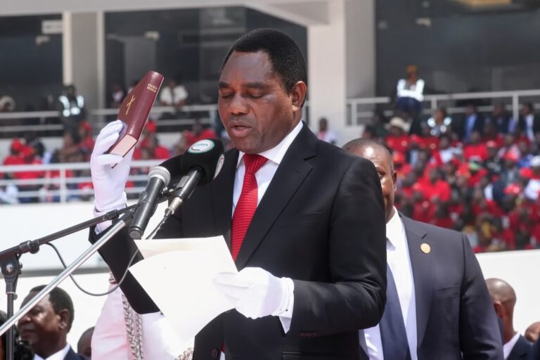 Disputed Zambia president inaugurated for second term while opposition leaders are detained