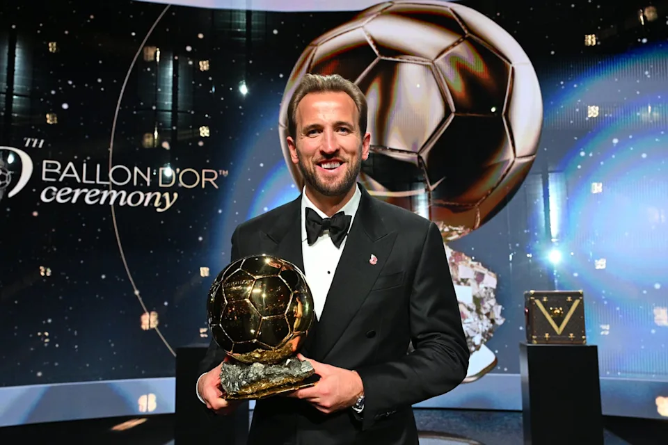 Harry Kane wins men’s Ballon d’Or, beating Mbappe and Yamal into second and third Harry Kane wins men’s Ballon d’Or, beating Mbappe and Yamal into second and third