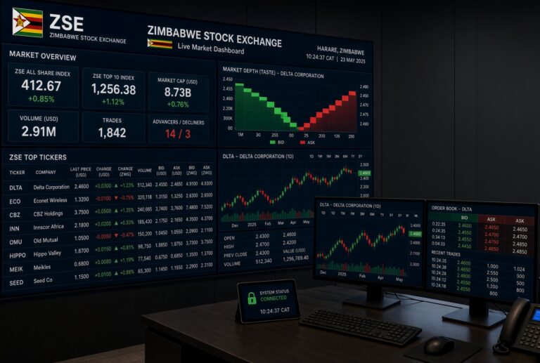 Zimbabwe stocks rebound as financials lead selective buying